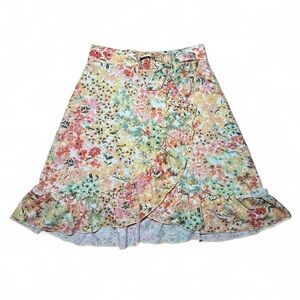 Pastel Floral Fairycore Skirt